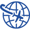 Plane Around the Earth Icon