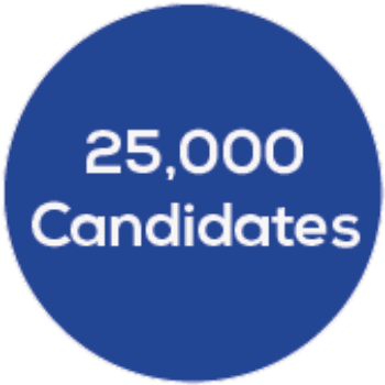 25,000 Candidates