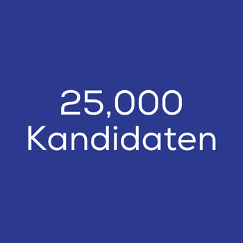 25,000 kandidaten